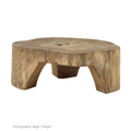 Carved Pequi Wood Coffee Table