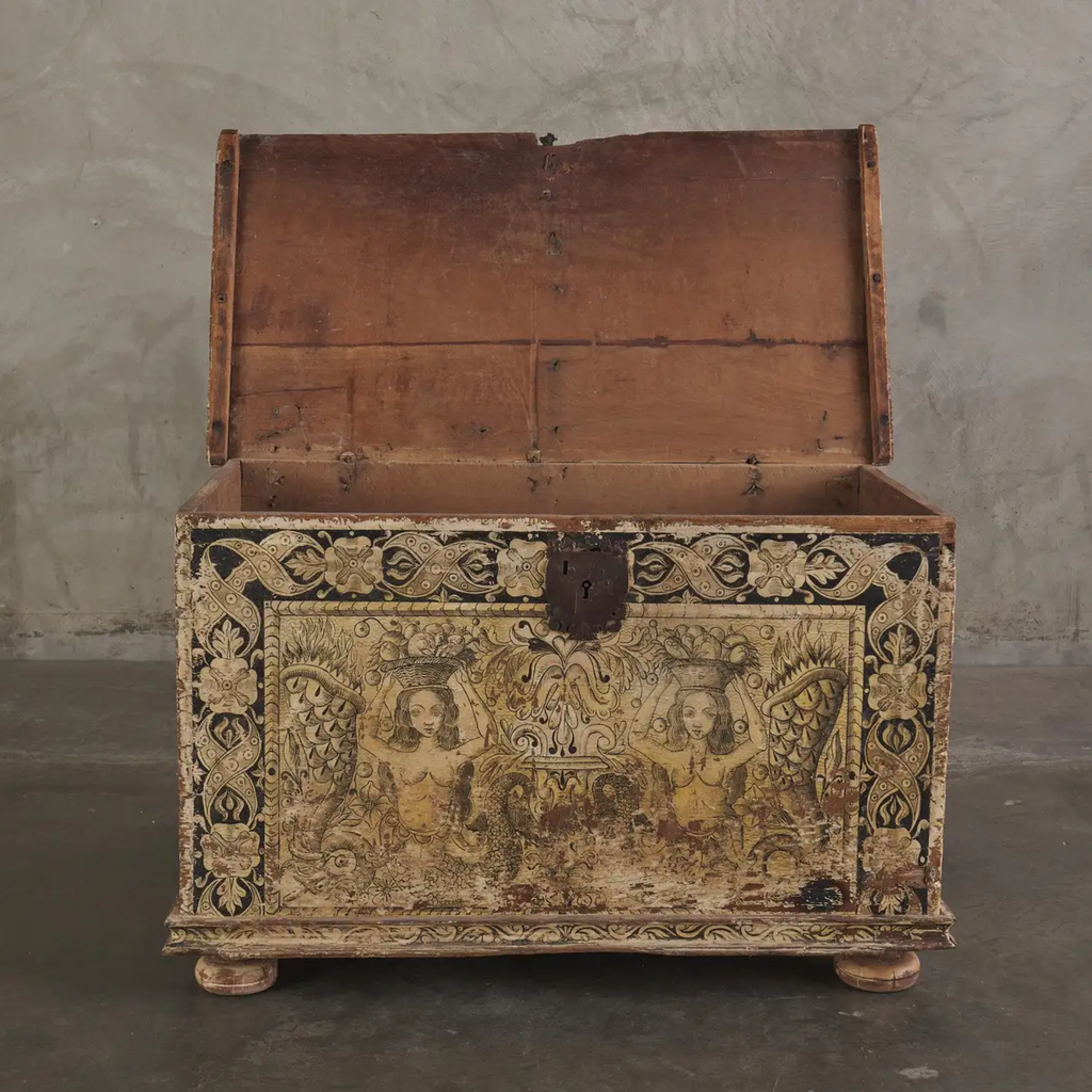 Rare Painted Cassone