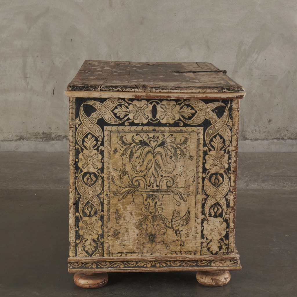 Rare Painted Cassone