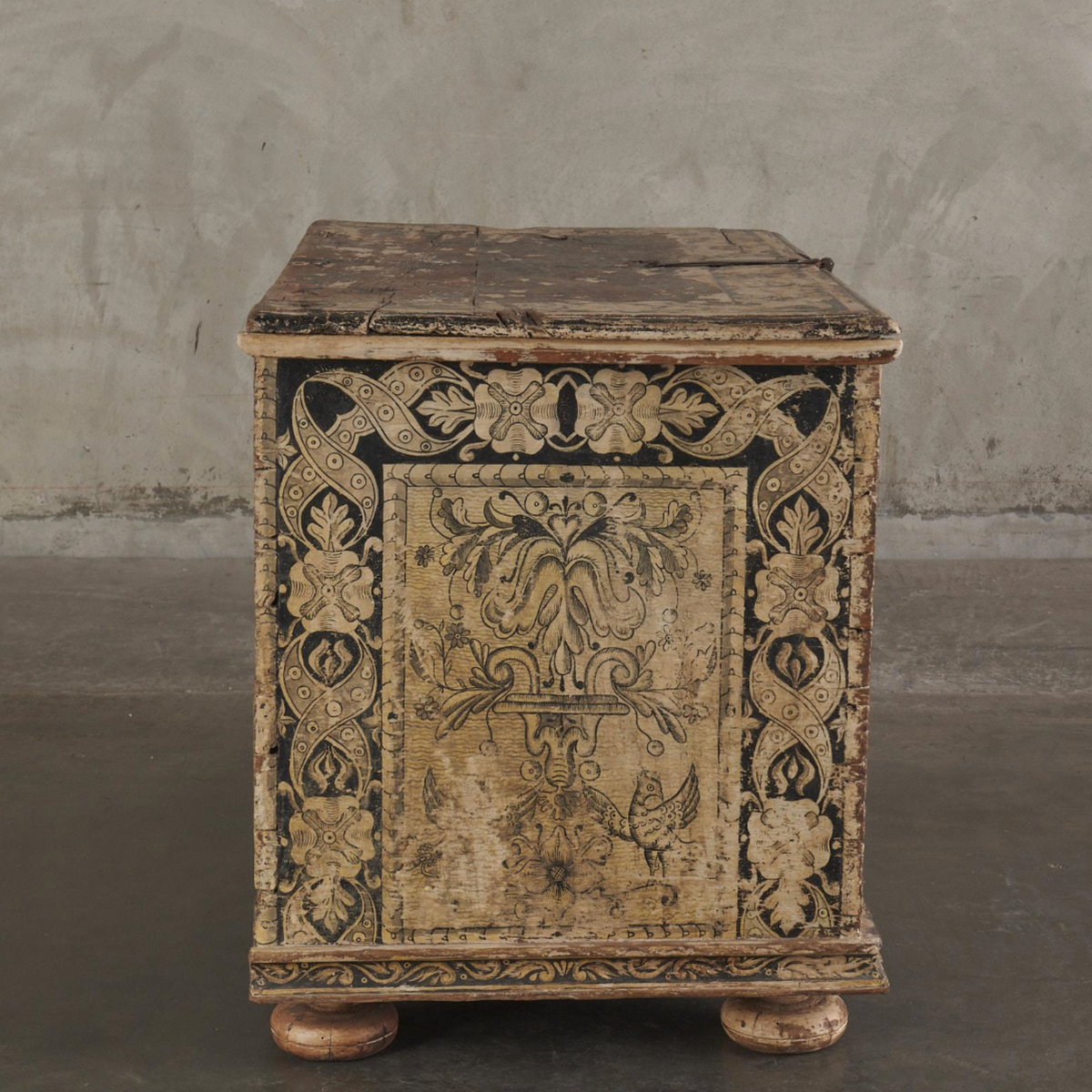Rare Painted Cassone