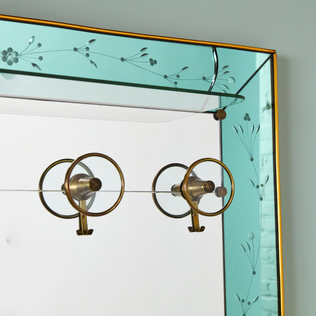 Mirrored Wall Rack