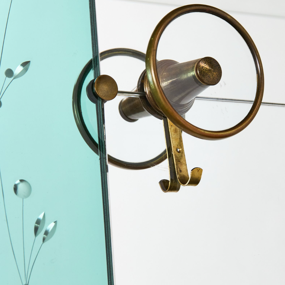 Mirrored Wall Rack