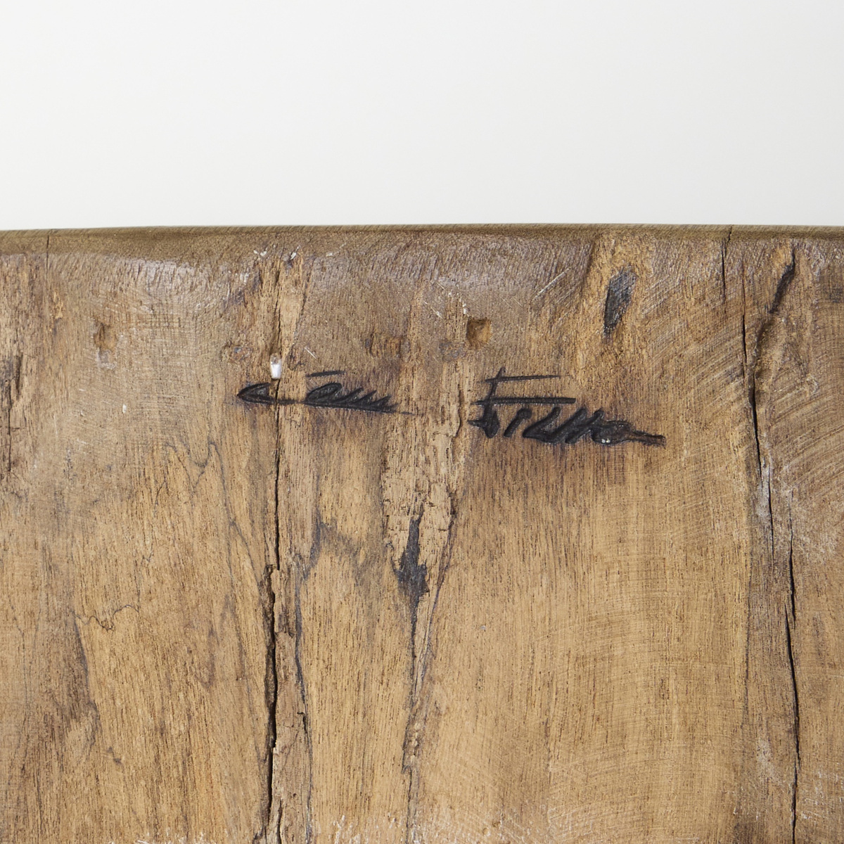 Carved Pequi Wood Coffee Table