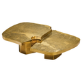 Monumental Engraved Brass Coffee Table