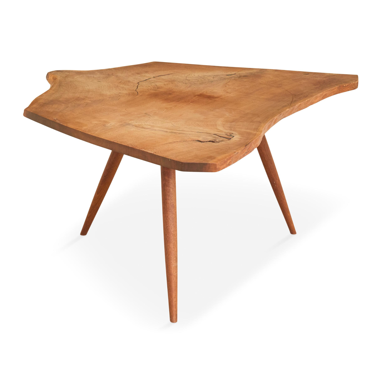 Walnut Asymmetrical Table