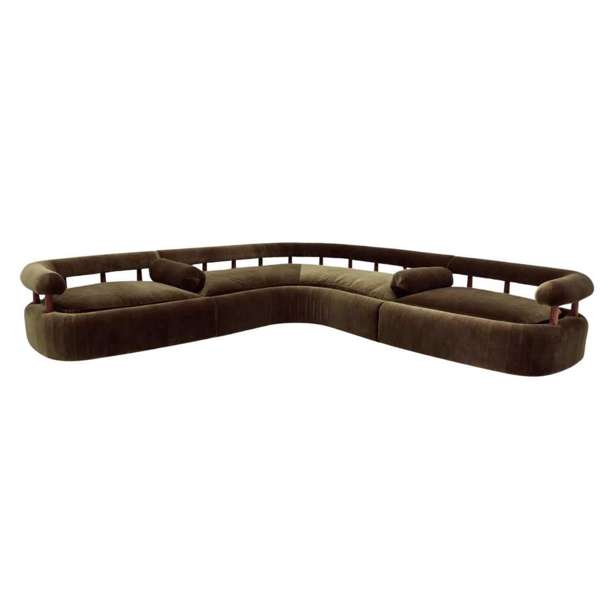 Woad Sectional Sofa Upholstered in BDDW Fabric