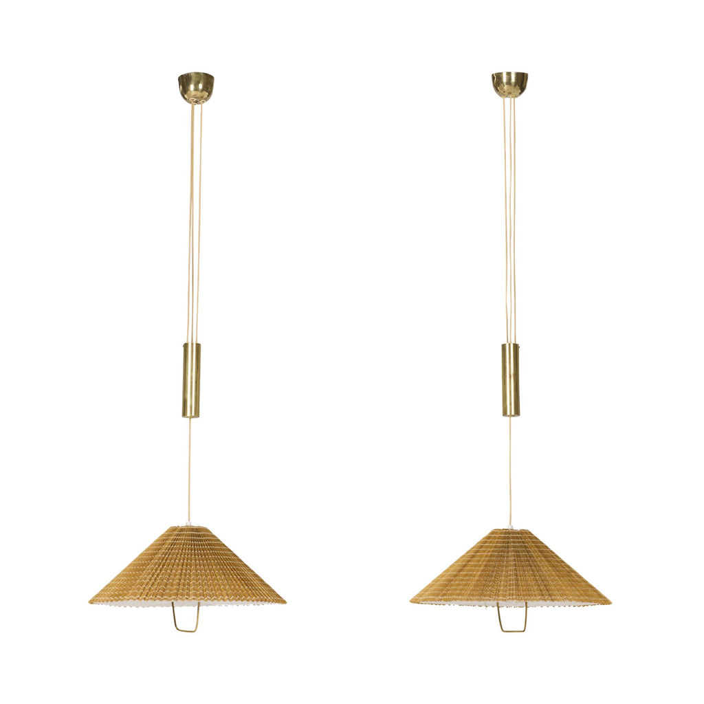 Pair of Counterbalance Hanging Lamps