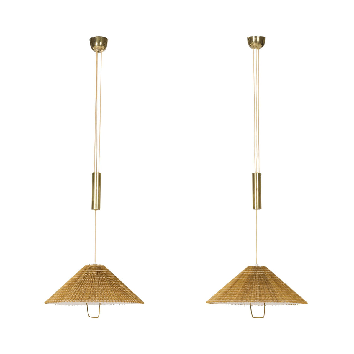 Pair of Counterbalance Hanging Lamps