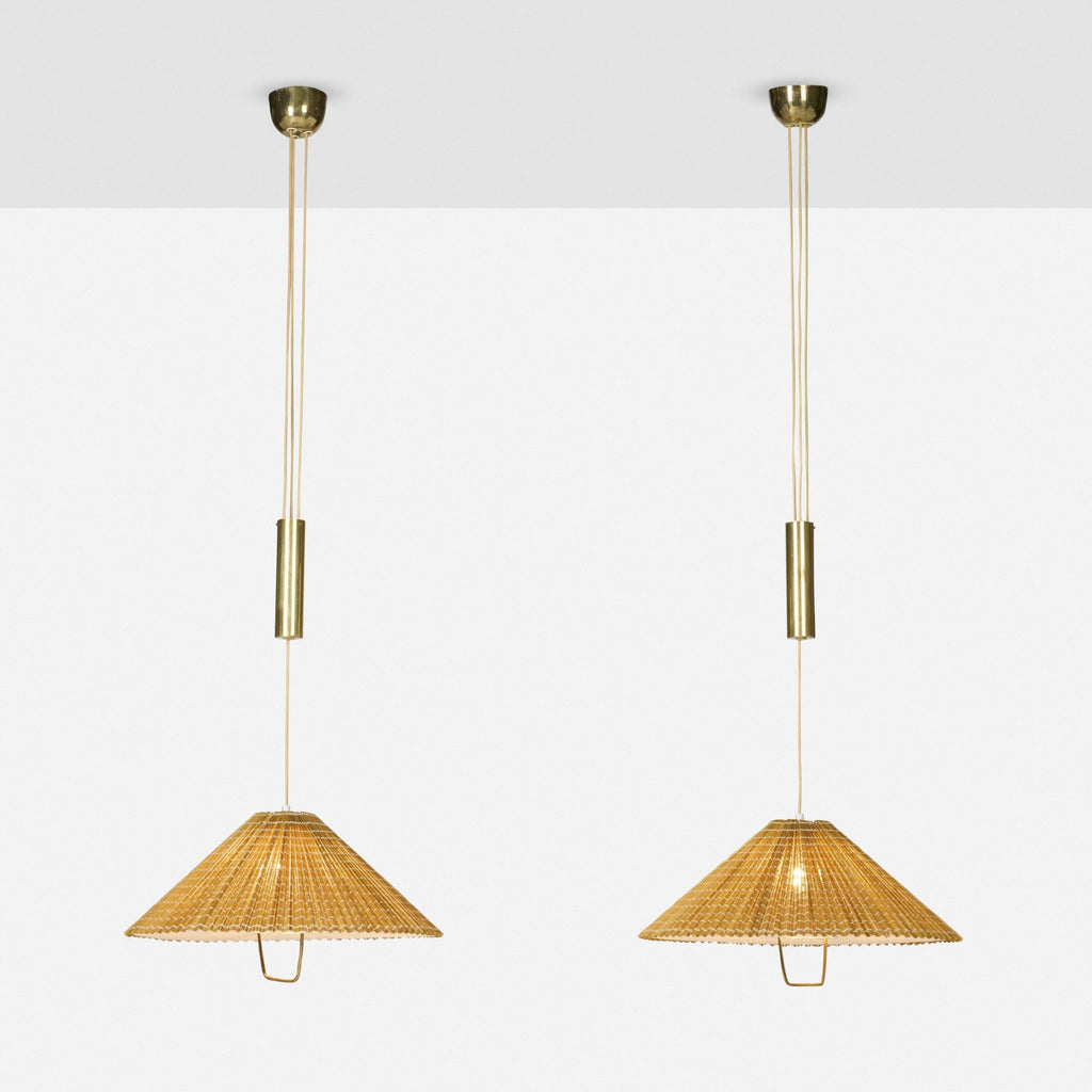 Pair of Counterbalance Hanging Lamps