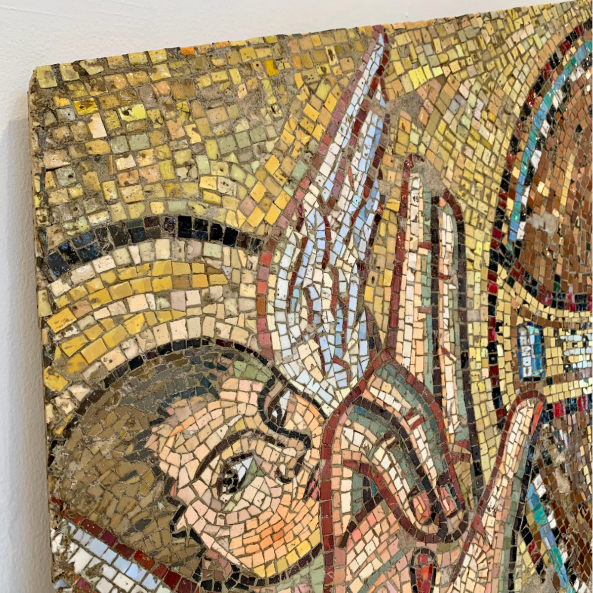 Salvaged Christ Mosaic Mural