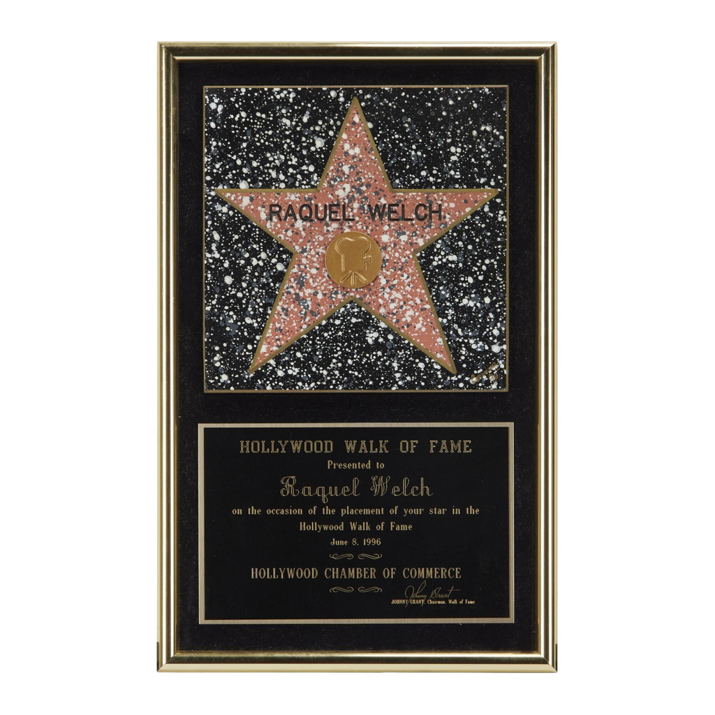 Raquel Welch Hollywood Walk of Fame Plaque