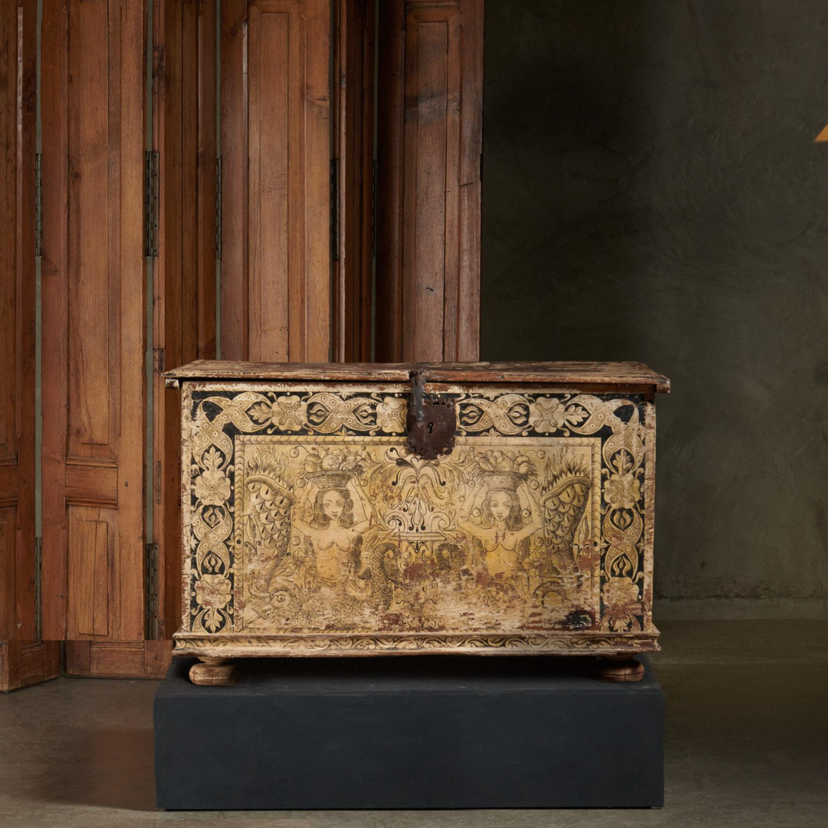 Rare Painted Cassone