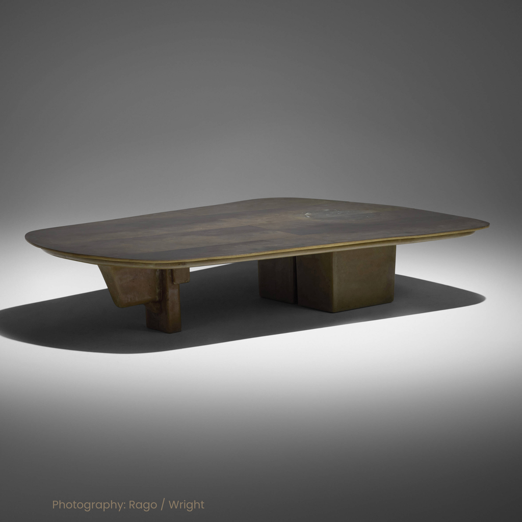 Silver Plated Brass Coffee Table