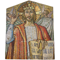 Salvaged Christ Mosaic Mural