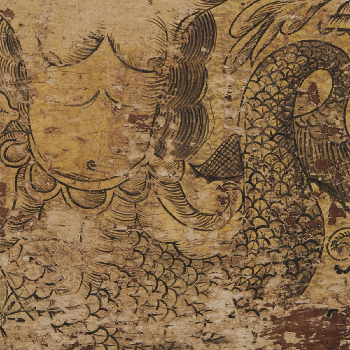 Rare Painted Cassone
