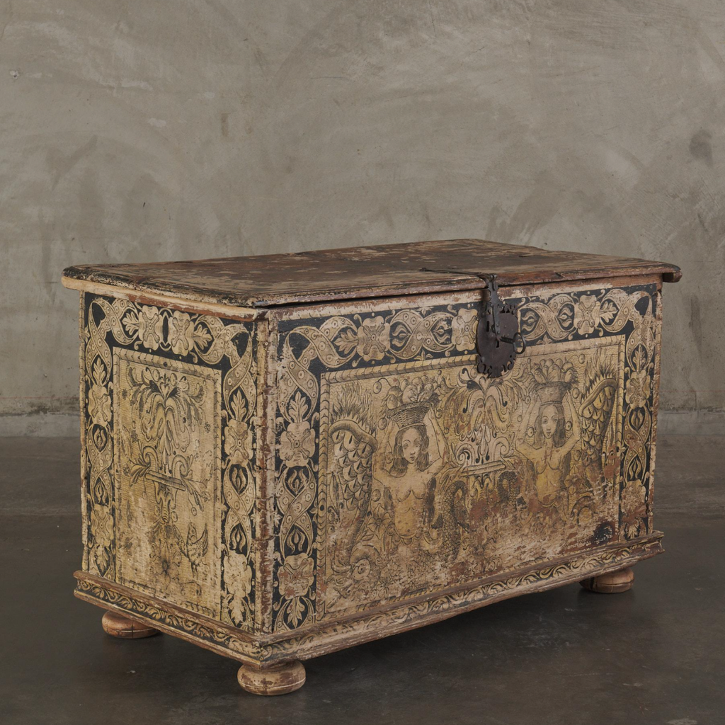 Rare Painted Cassone