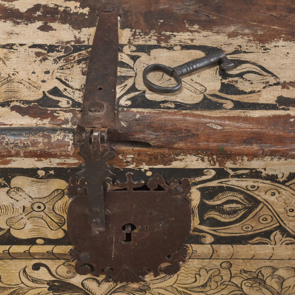 Rare Painted Cassone
