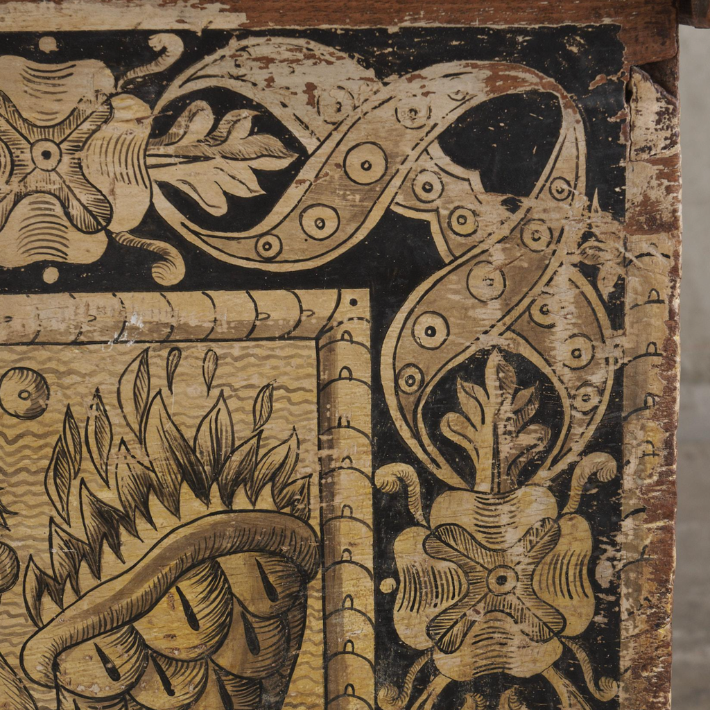 Rare Painted Cassone