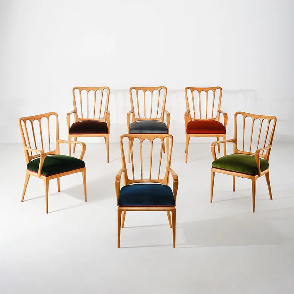 Set of 6 Model 6086 Armchairs