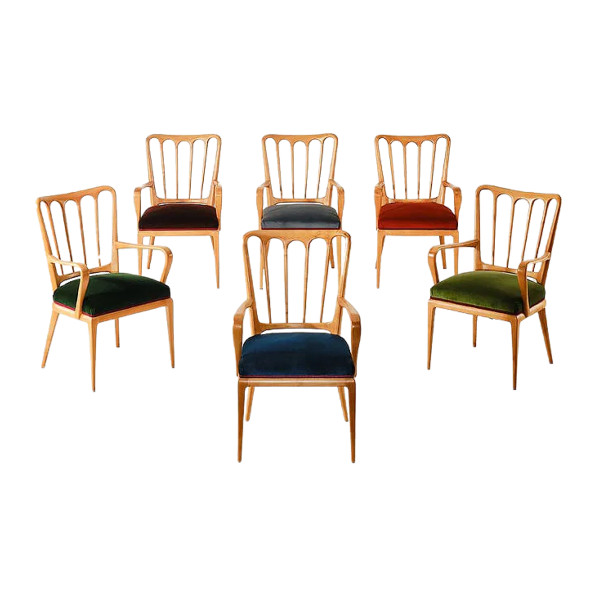 Set of 6 Model 6086 Armchairs